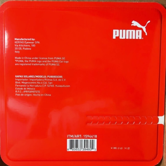 PUMA Sunglasses Anti-Reflective Coating Polarized Lenses 100% UV Protection - Picture 2 of 2